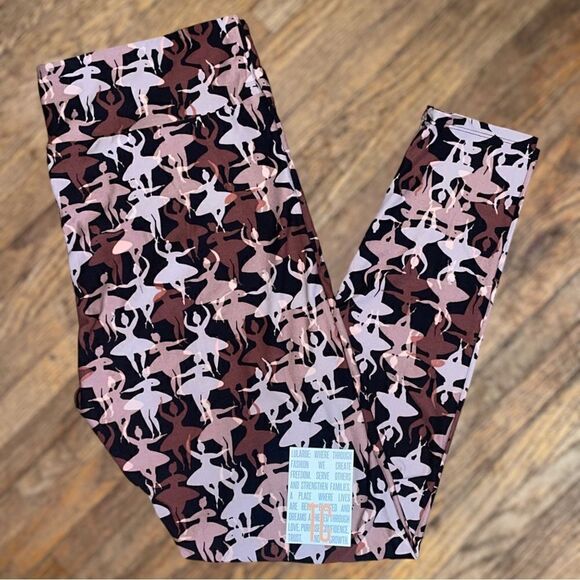 LuLaRoe Tall&Curvy Leggings • Unicorn Collection • Ballerinas • Adult 12-18+ NWT - Picture 5 of 14